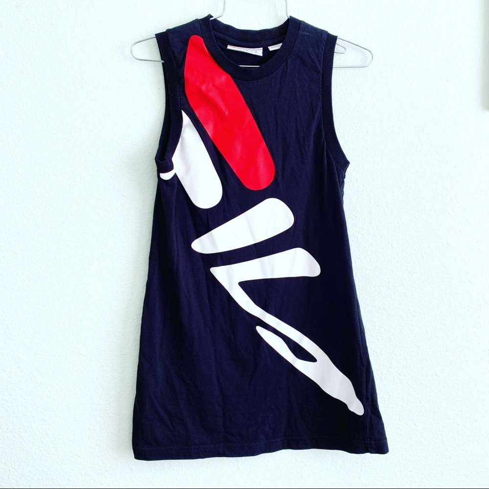 FILA vintage retro graphic tank sleeveless top shirt XS athleasuire gym